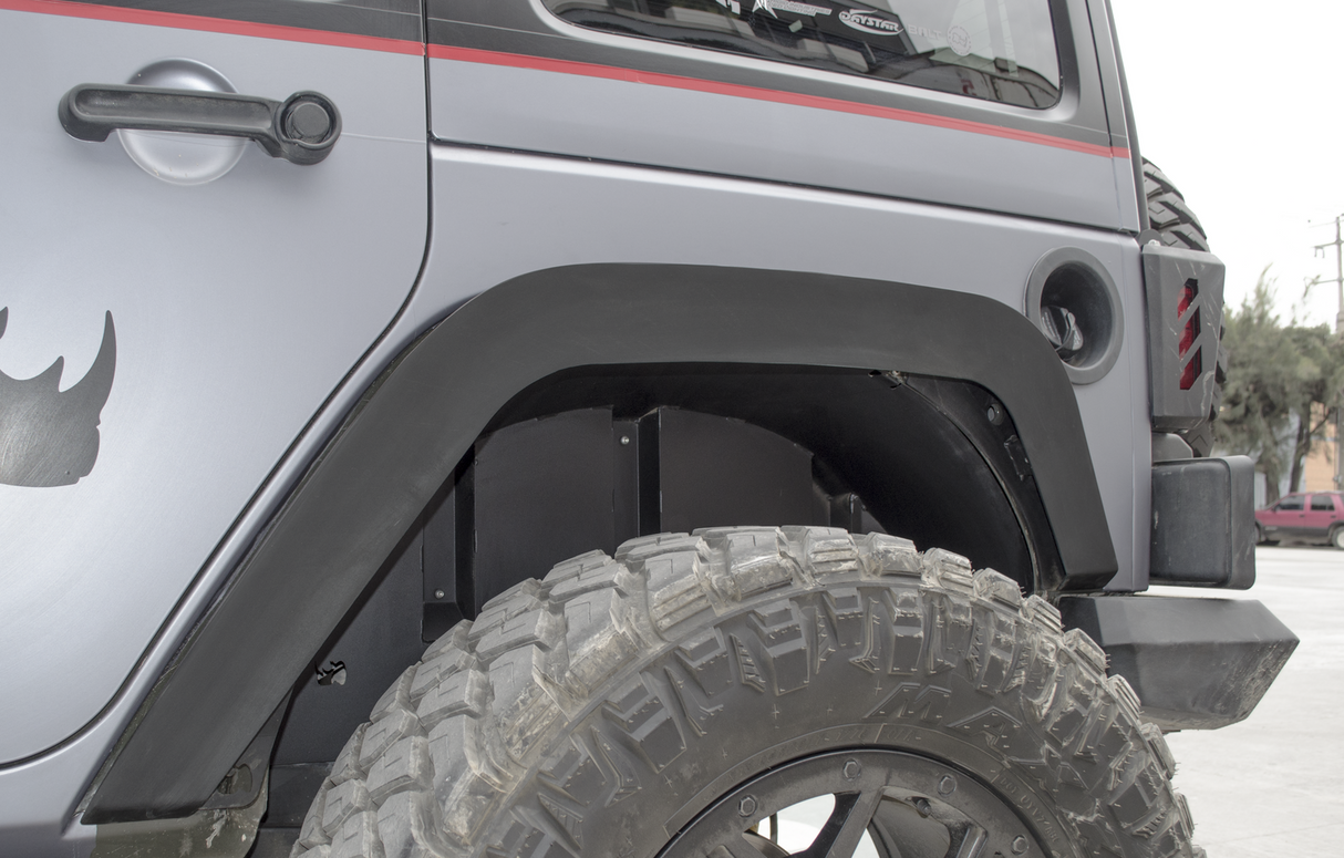 Go Rhino 702002T - Rear Fender Liners - Textured Black