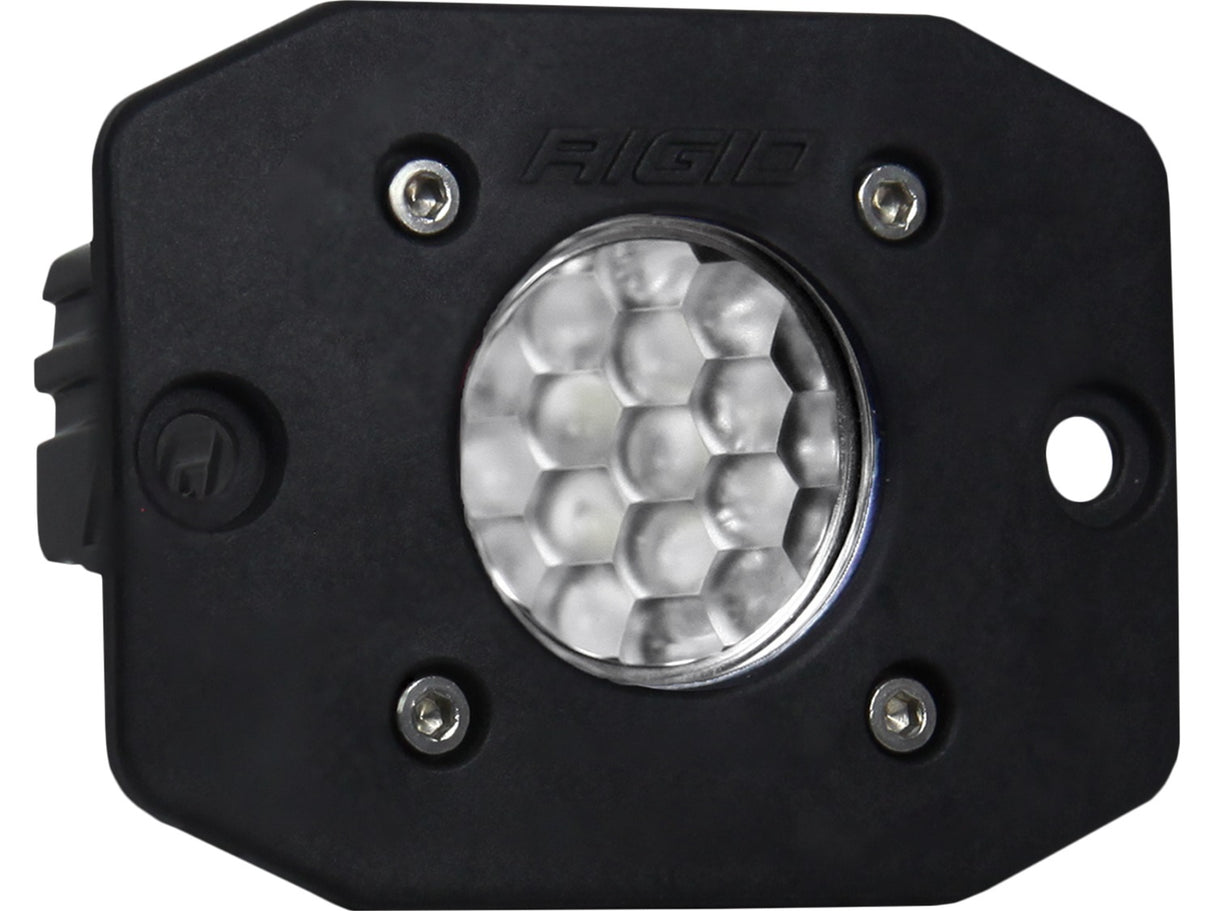 RIGID Ignite LED Light, Diffused Lens, Flush Mount, Black Housing, Single