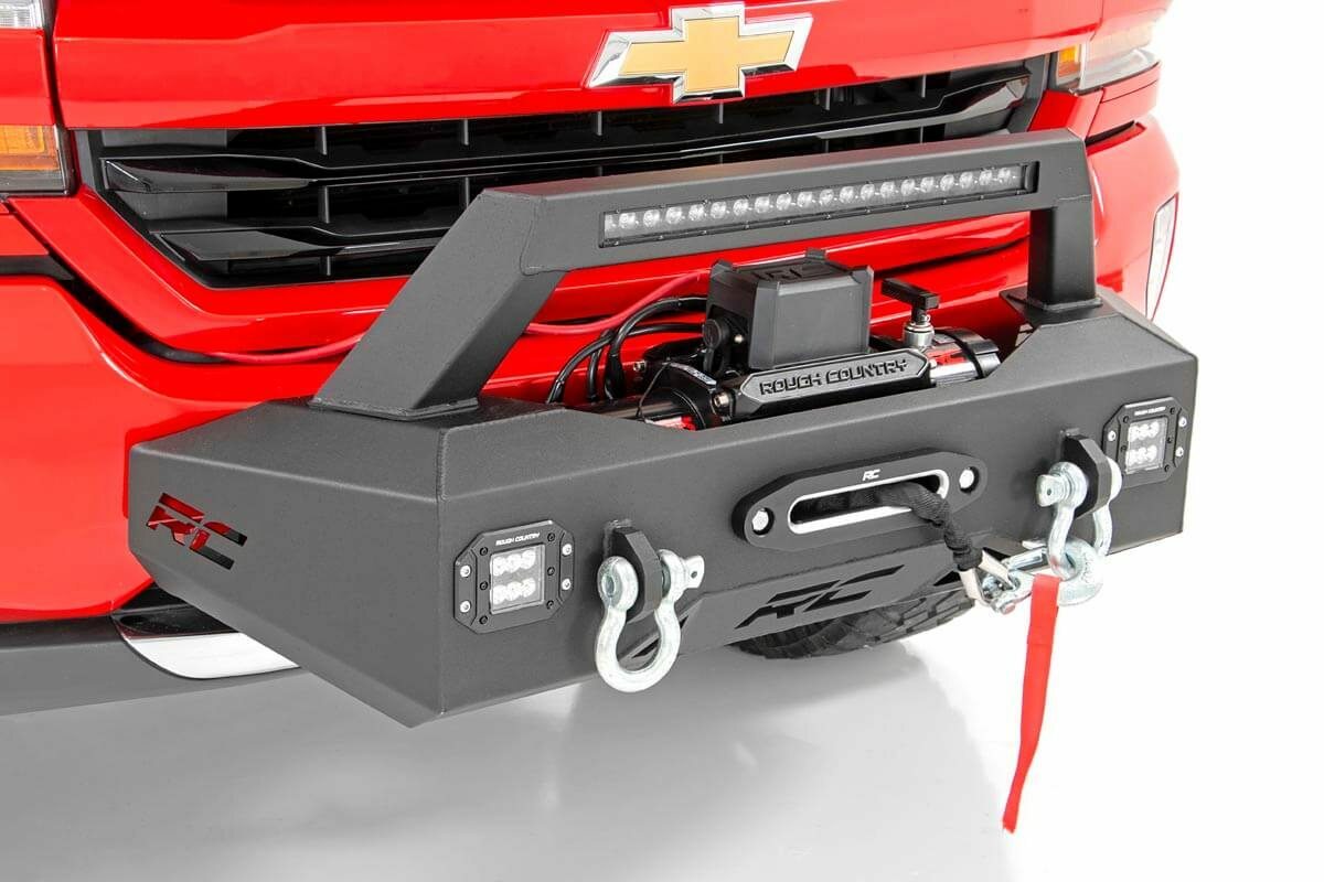 Rough Country - EXO Winch Mount Kit - Chevy Silverado 1500 2WD 4WD (2007-2018) - 10761