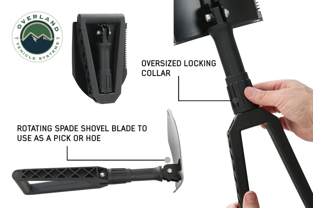Overland Vehicle Systems - Multi Functional Military Style Utility Shovel for extreme - 19049901