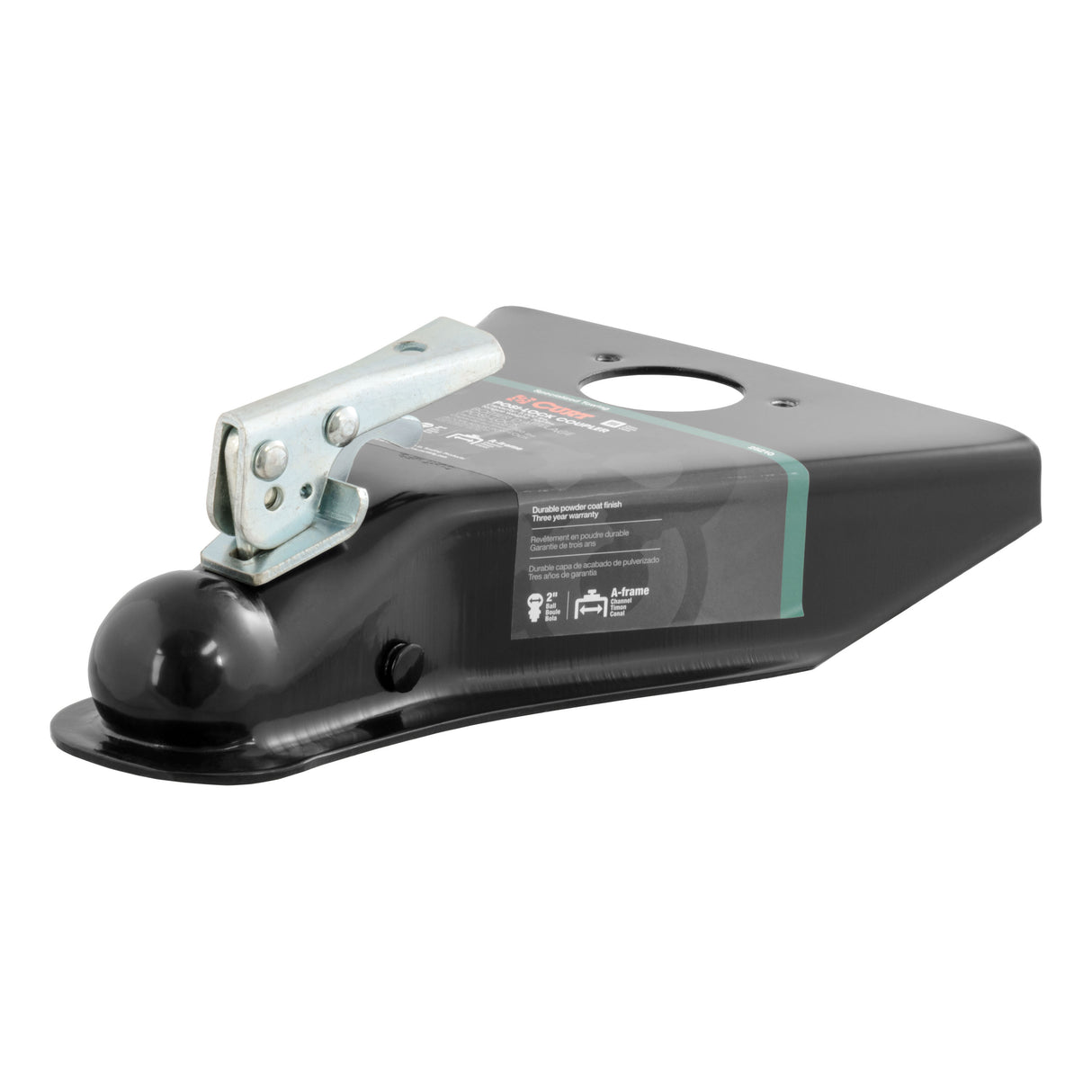 Curt - 2" A-Frame Coupler with Posi-Lock (5,000 lbs, Black) - 25210