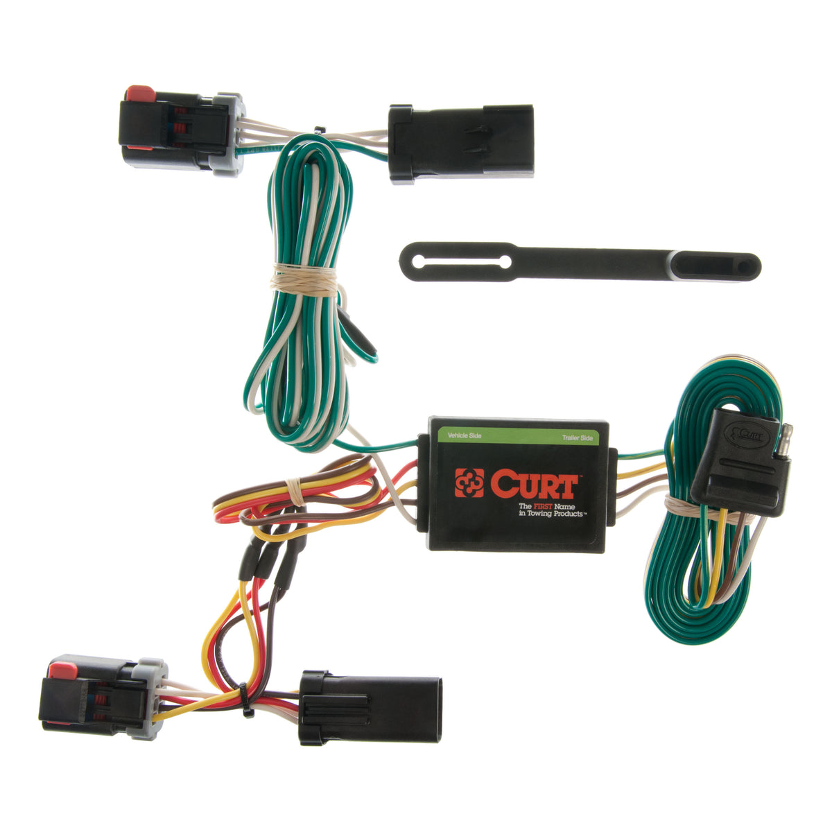 Curt - Custom Wiring, 4-Way Flat, Select Caravan, Durango, Town and Country, Voyager - 55334