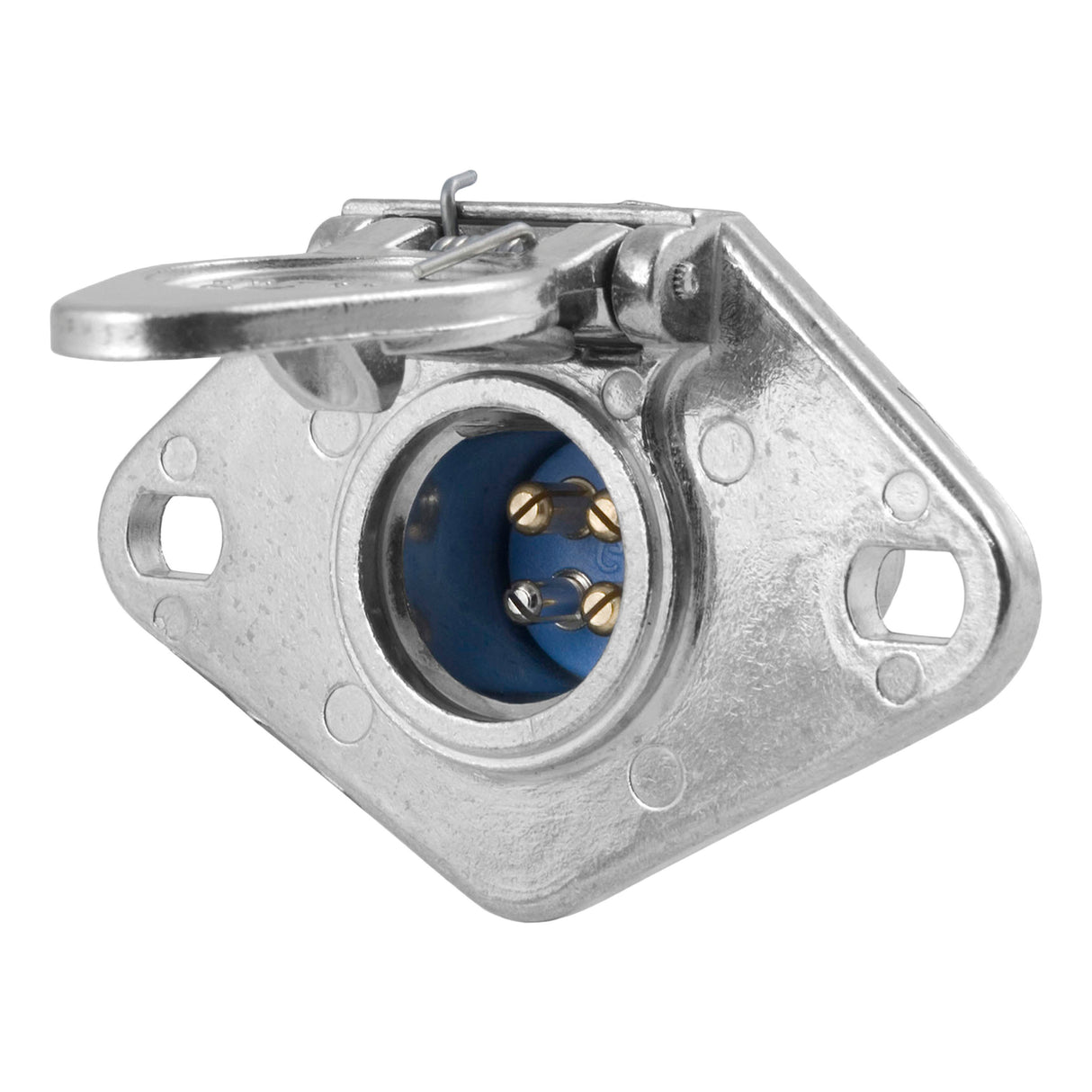 Curt - 4-Way Round Connector Socket (Vehicle Side, Packaged) - 58071