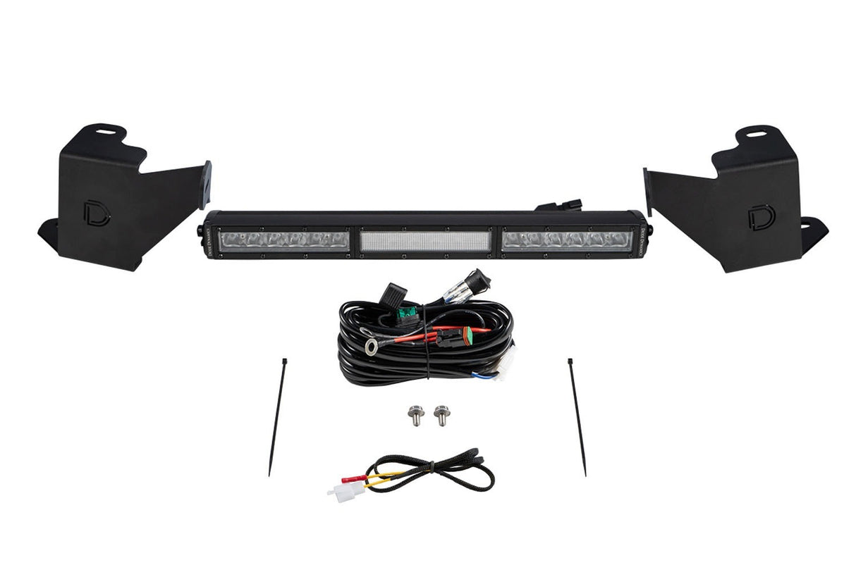 Diode Dynamics - Stealth Bumper Light Bar Kit for 2022+ Toyota Tundra, White Combo - DD7412