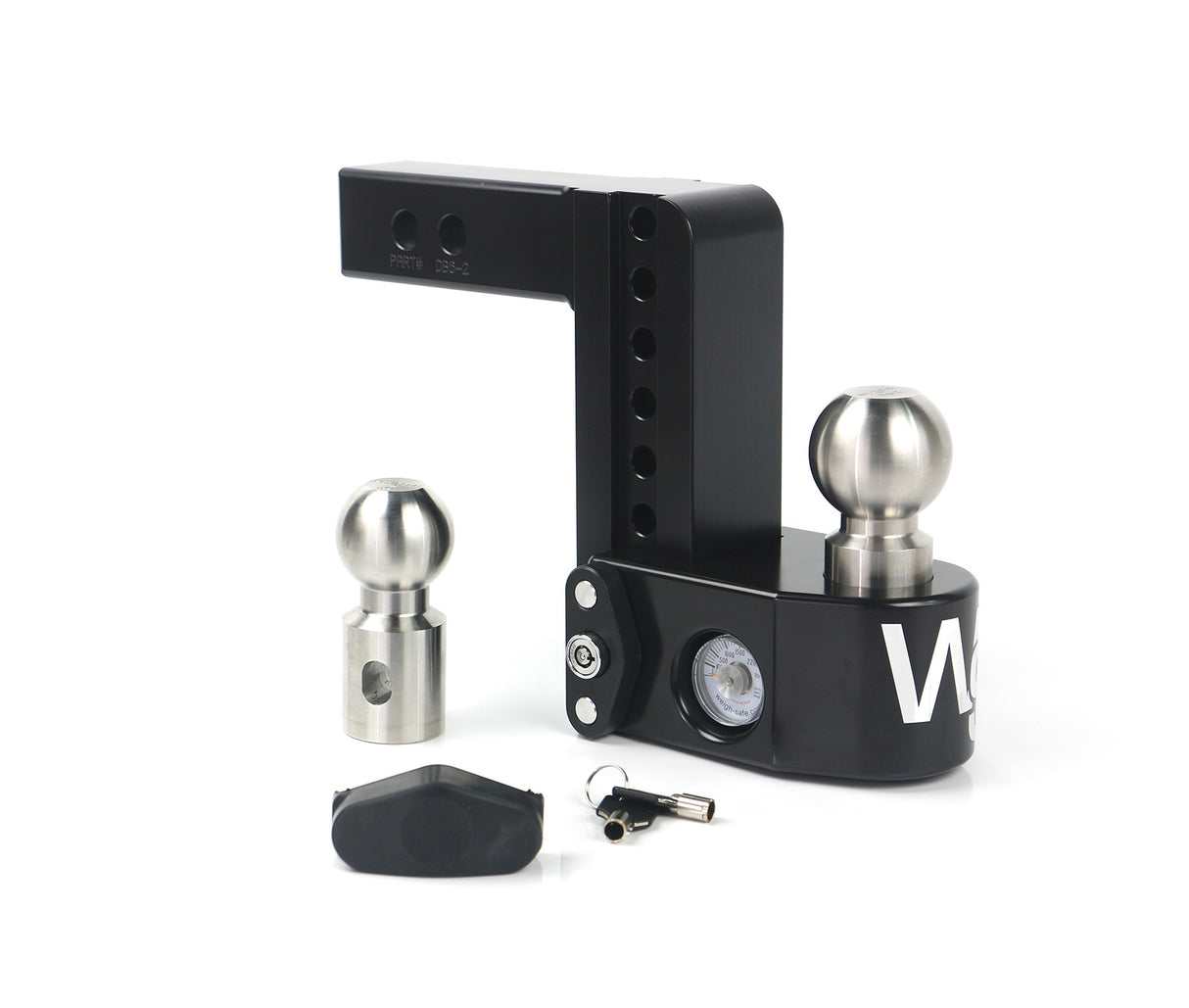 Weigh Safe Cerakoted 6" Drop Hitch with 2" Shank - WS6-2-CER-BLA