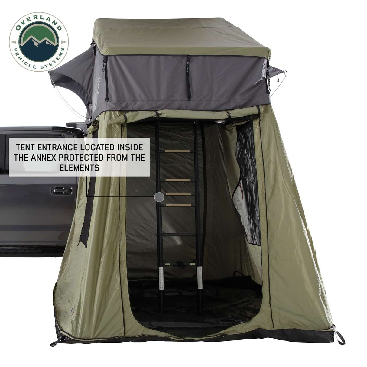 Overland Vehicle Systems - Nomadic 3 Roof Top Tent Annex Room With Floor & Cover - 18539936
