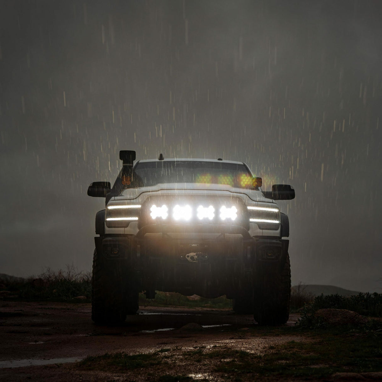 KC HiLiTES 5209 SlimLite? 8" LED - Light Shield - SAE Driving - Clear