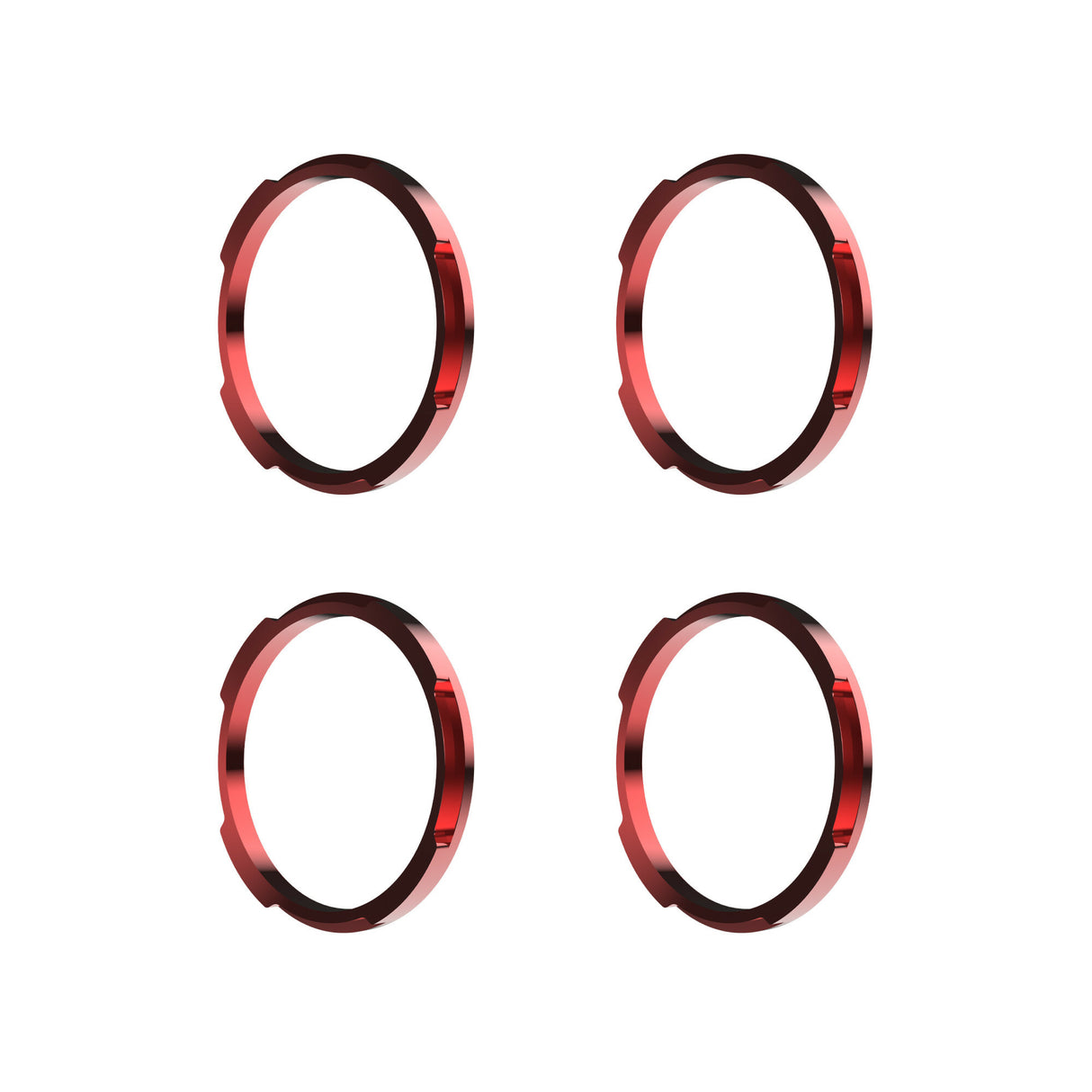 KC HiLiTES 30579 KC Bezel Ring KC FLEX ERA BAR Red 4PC