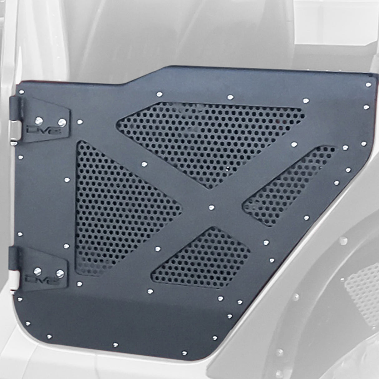 DV8 Offroad - Jeep JL & JT Half-Doors With Aluminum Mesh - HDJL-01R