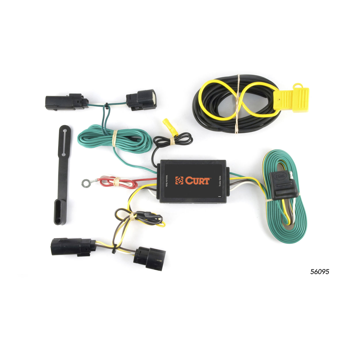 Curt - Custom Wiring Harness, 4-Way Flat Output, Select Lincoln MKT - 56095
