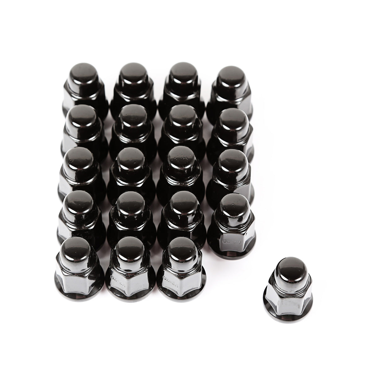 Rugged Ridge 16715.23 Wheel Lug Nut, Set of 20, 1/2-20, Black