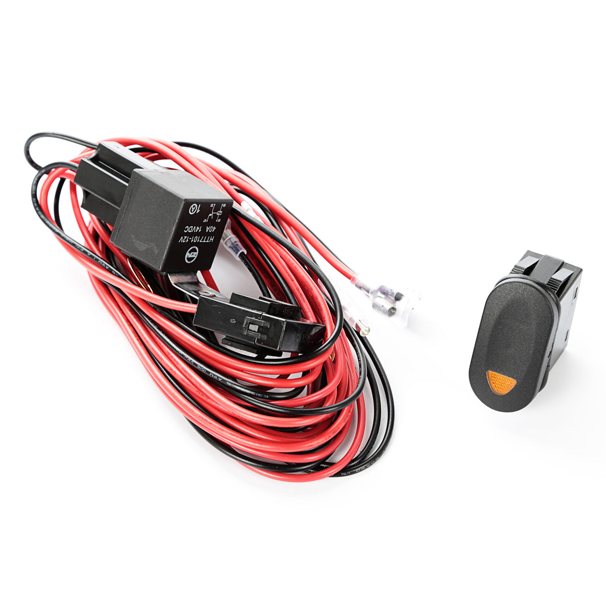 Rugged Ridge - Light Wiring Harness Kit, 1 Light, Amber Switch - 15210.74