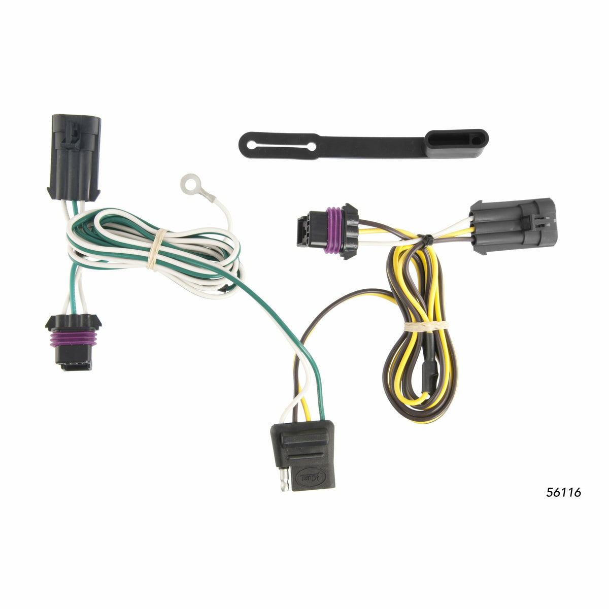 Curt - Custom Wiring Harness, 4-Way Flat Output, Select Chevrolet Impala - 56116