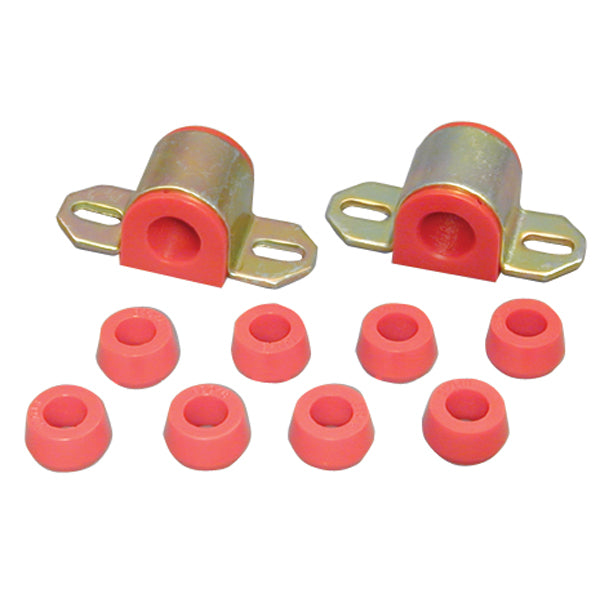 Front Swaybar Bushing Kit, Red, 7/8 Inch; 76-86 Jeep CJ Models