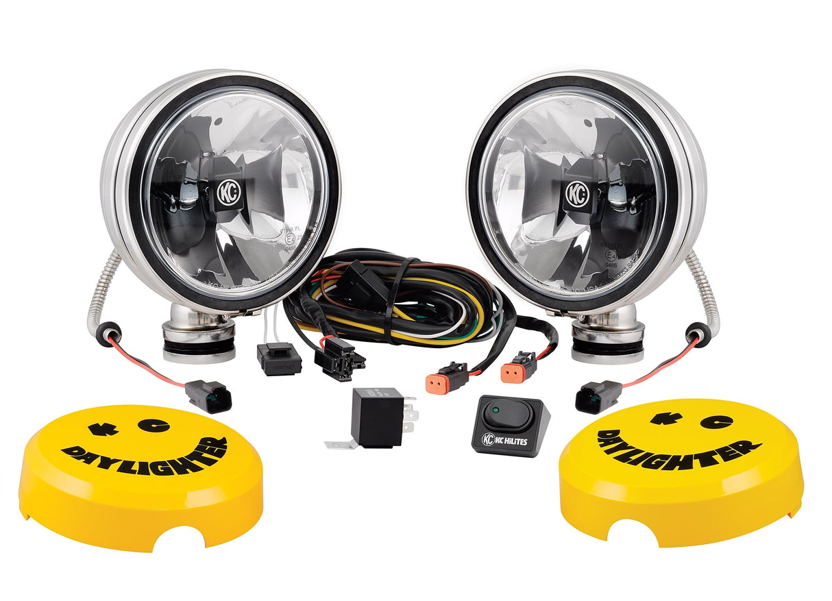 KC Hilites - 6" Daylighter with Gravity LED G6 Spot Beam Black Pair Pack - #651 - 651