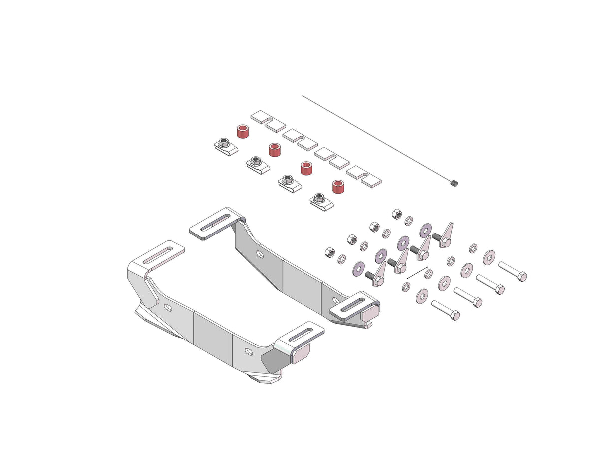 Husky Towing 31852 Bracket Clamp-On No Drilling Required