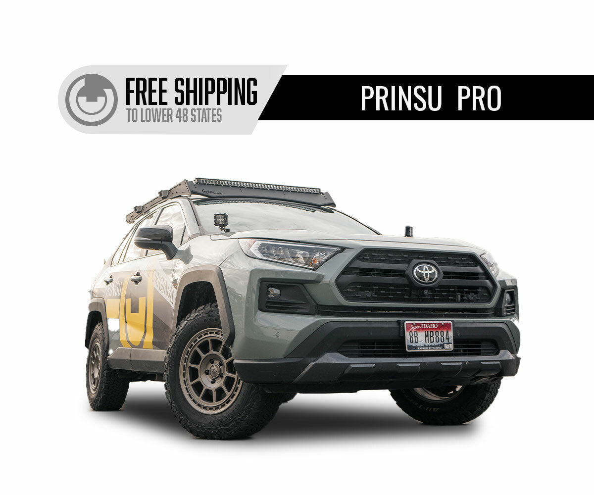 Prinsu - Toyota 5th Generation Rav4 Prinsu Pro Roof Rack / Cutout for 40" Light Bars - 400-002-013-002