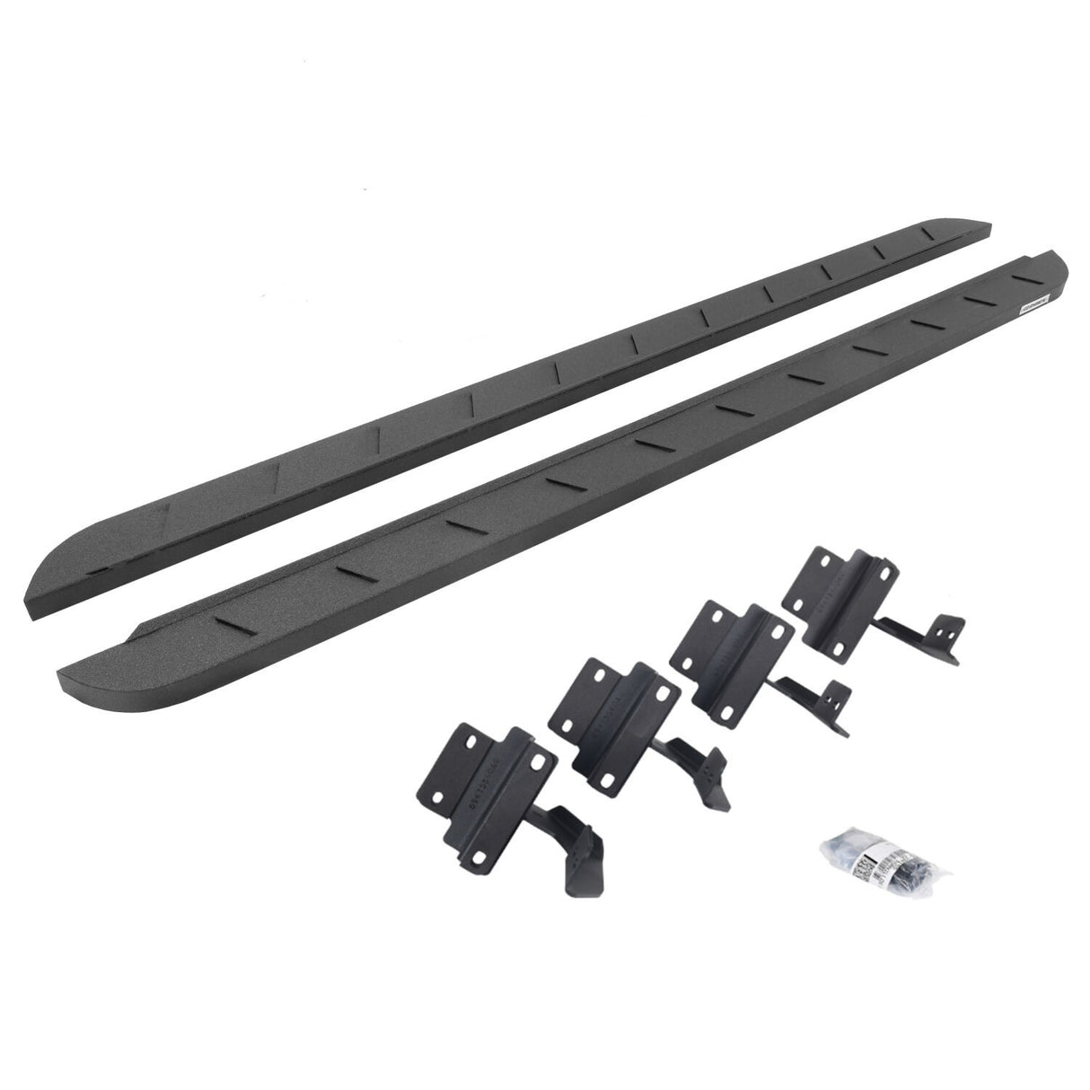 Go Rhino 63417780ST - RB10 Slim Line Running Boards With Mounting Brackets - Protective Bedliner Coating