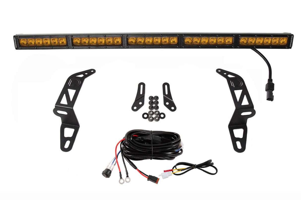 Diode Dynamics - DD6080 - Jeep 2018-2021 SS30 Bumper LED Kit Amber Driving Single