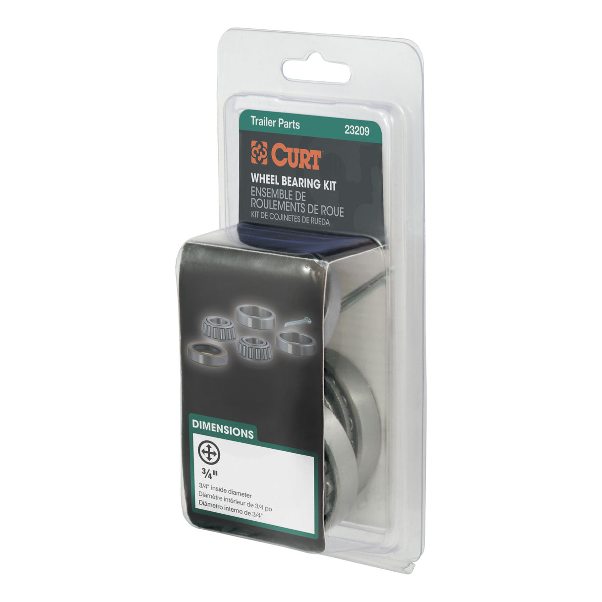 Curt - 3/4" Wheel Bearing Kit - 23209