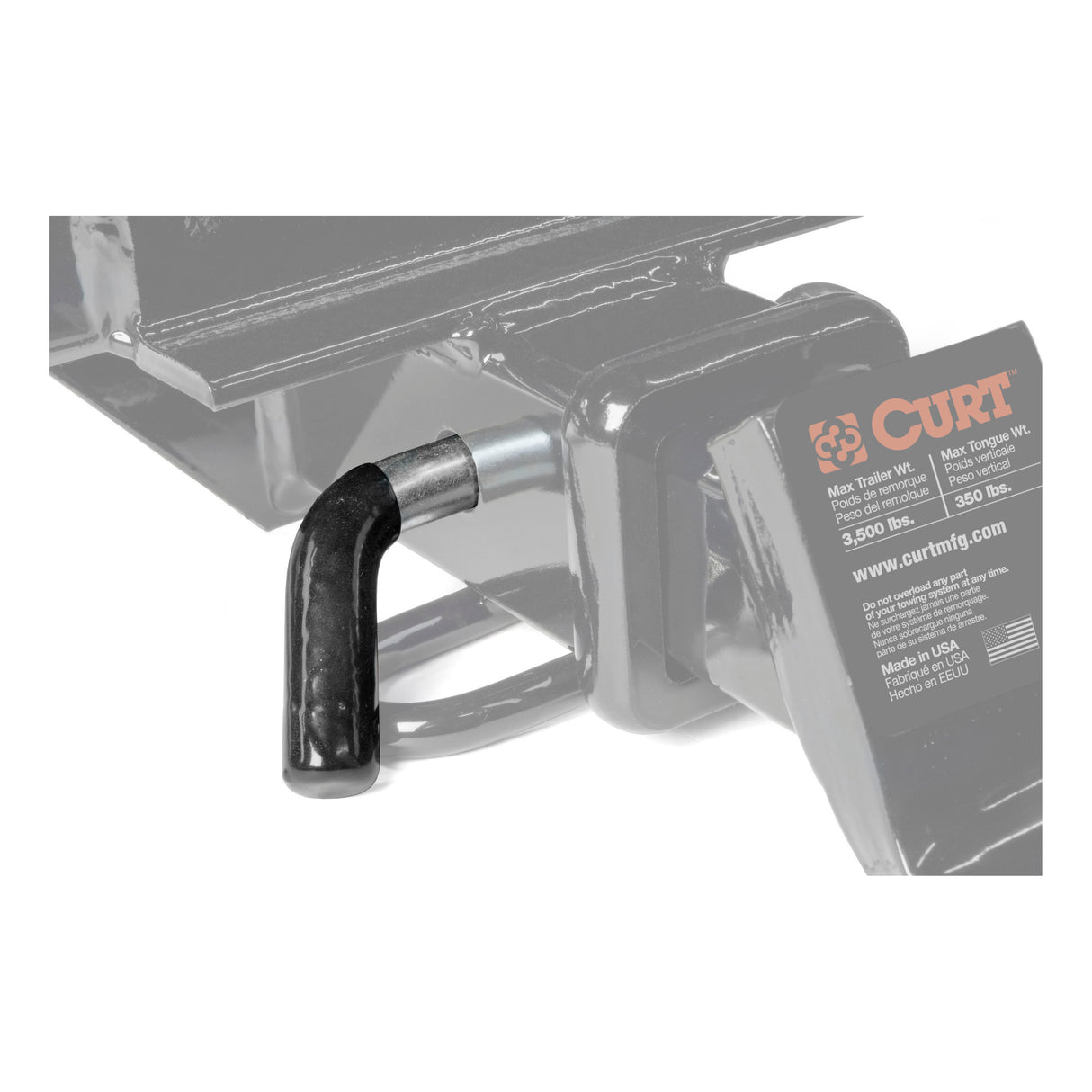 Curt - 5/8" Hitch Pin (2" Receiver, Zinc with Rubber Grip) - 21510