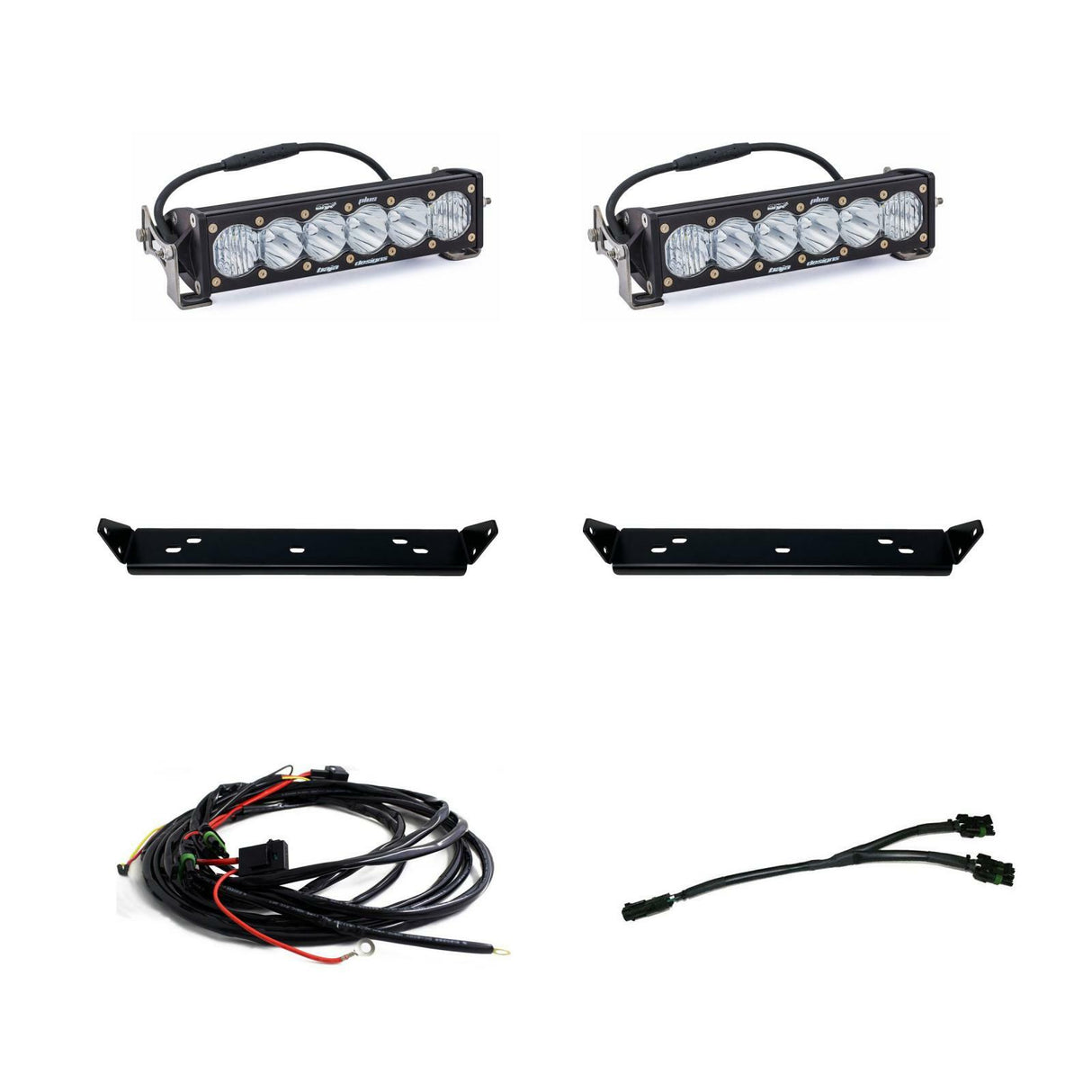 Baja Designs - 448063 - OnX6+ 10 Inch Dual Behind Grille Light Bar Kit