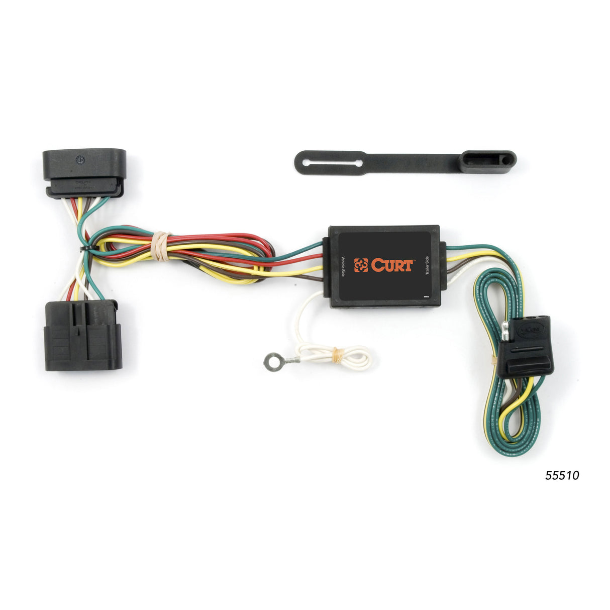 Curt - Custom Wiring, 4-Way Flat, Select GMC Canyon, Chevrolet Colorado, Isuzu I-Series - 55510