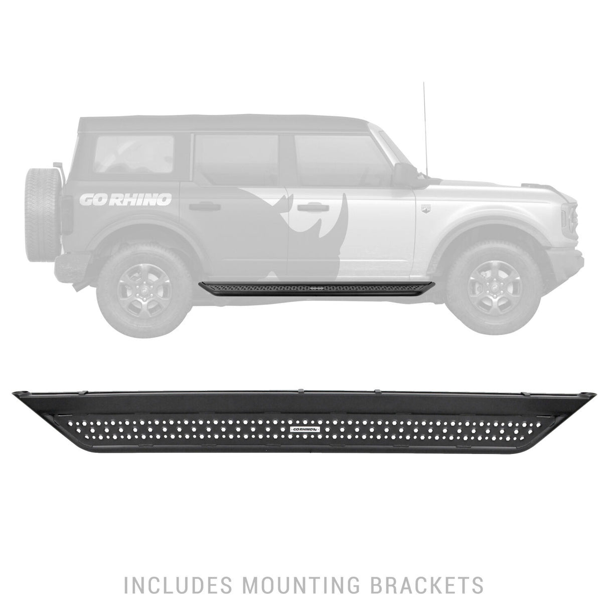 Go Rhino D64029T - Dominator Xtreme D6 SideSteps With Mounting Bracket Kit - Textured Black