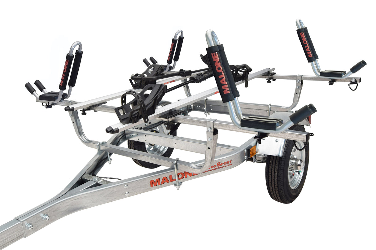 Malone - 1-Trailer, 1-Spare Tire Kit, 2 - JPro2, 2-Tray Style Bike Racks