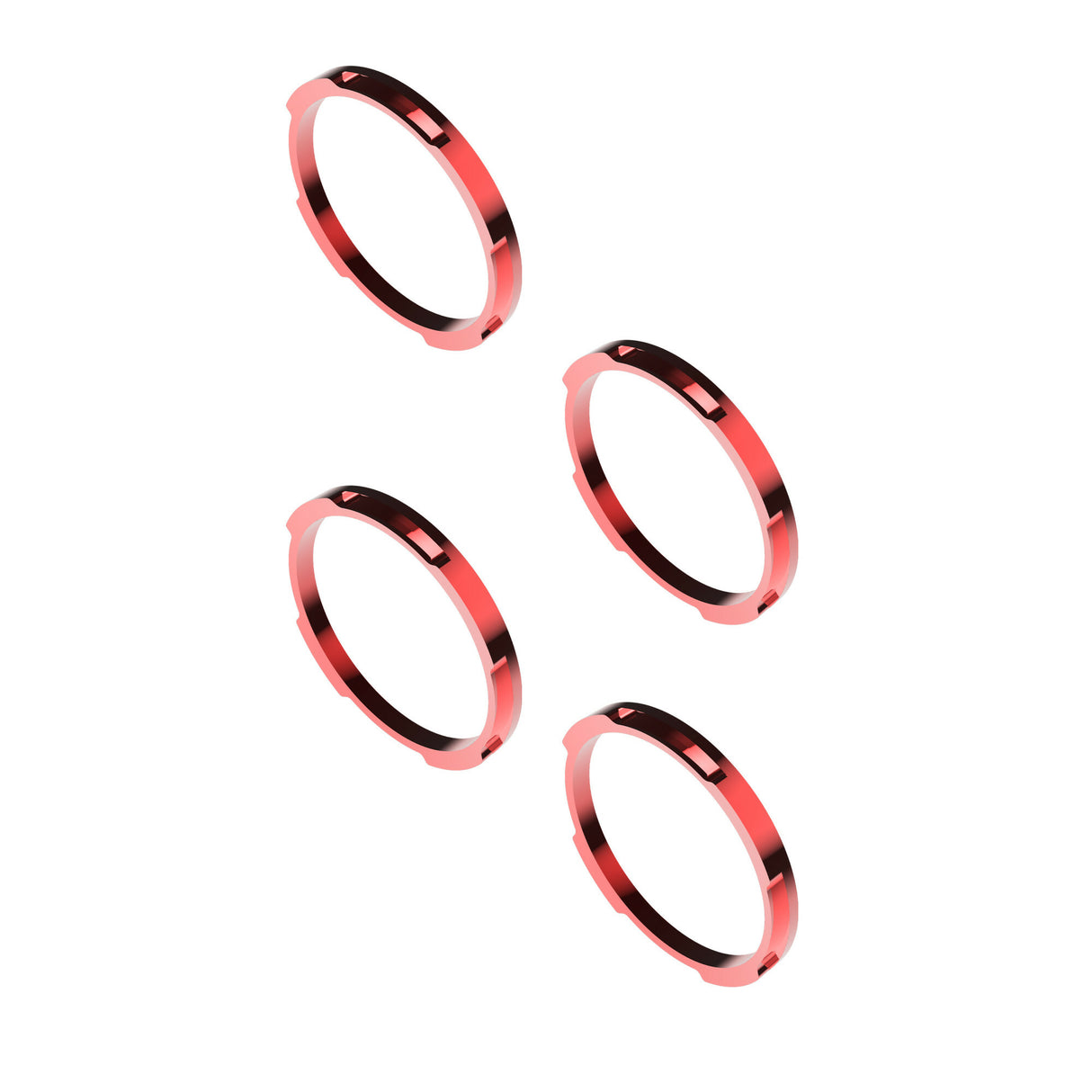 KC HiLiTES 30579 KC Bezel Ring KC FLEX ERA BAR Red 4PC