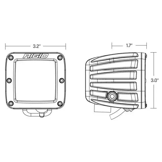 RIGID - D-Series PRO SAE Fog Yellow/White Pair - 50482