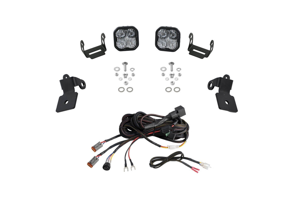 Diode Dynamics -Polaris RZR A-Pillar LED Pod Kit, SS3 Sport White Combo - DD7635 - DD7635