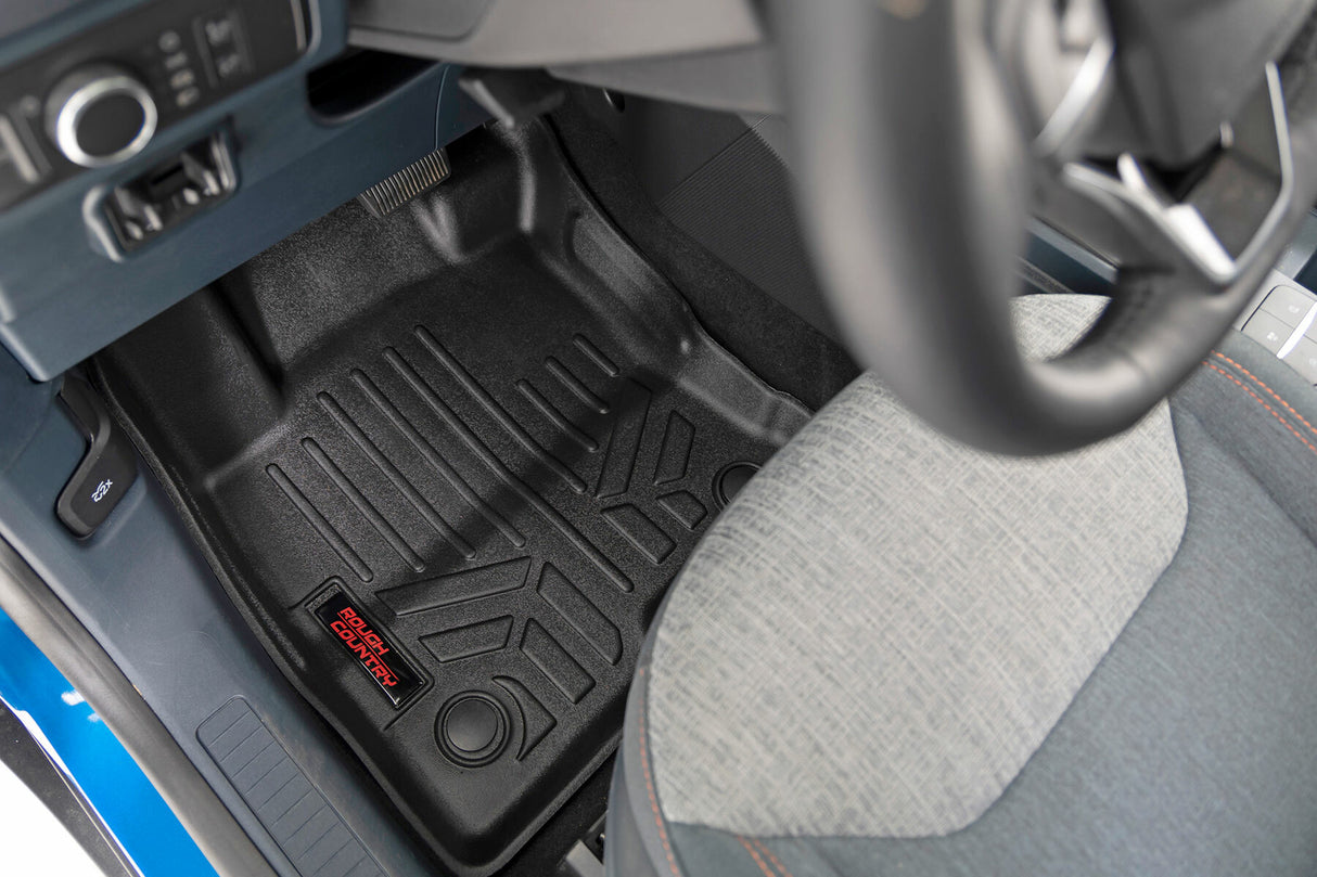 Rough Country Floor Mats - Front and Rear - Ford Maverick 4WD (2022-2023) - M-51102