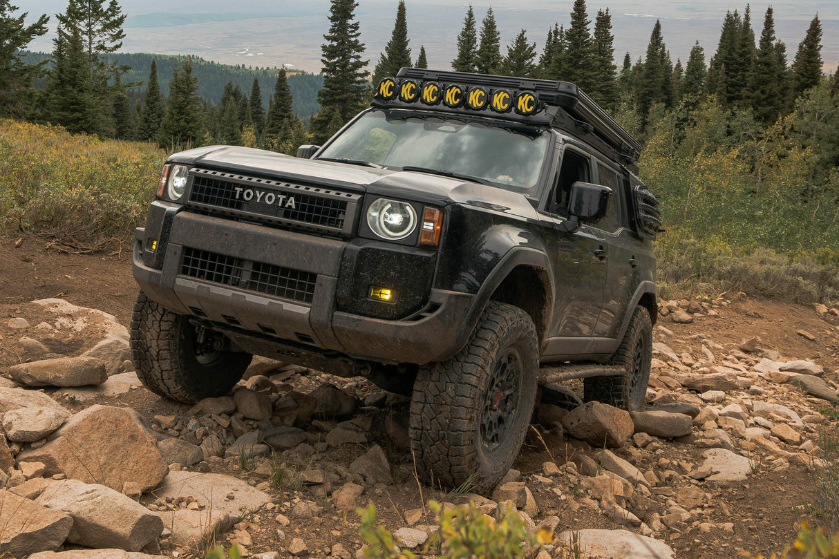 CBI - Land Cruiser Overland Kickout Rock Sliders | 2024-2025 - Bare Metal - 300-000-016-056