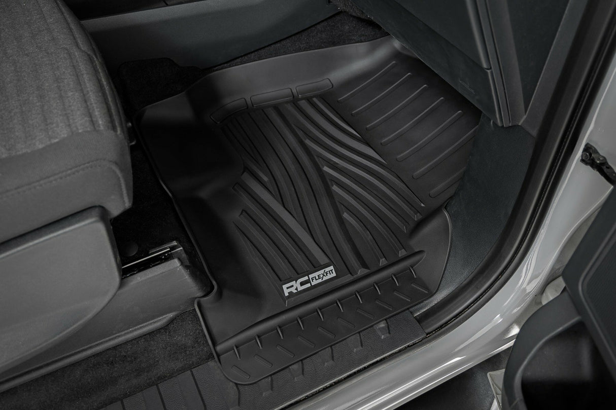 Flex-Fit Floor Mats - FR & RR - Ford F-150 (15-24)/F-150 Lightning (22-24)/Raptor (17-24)