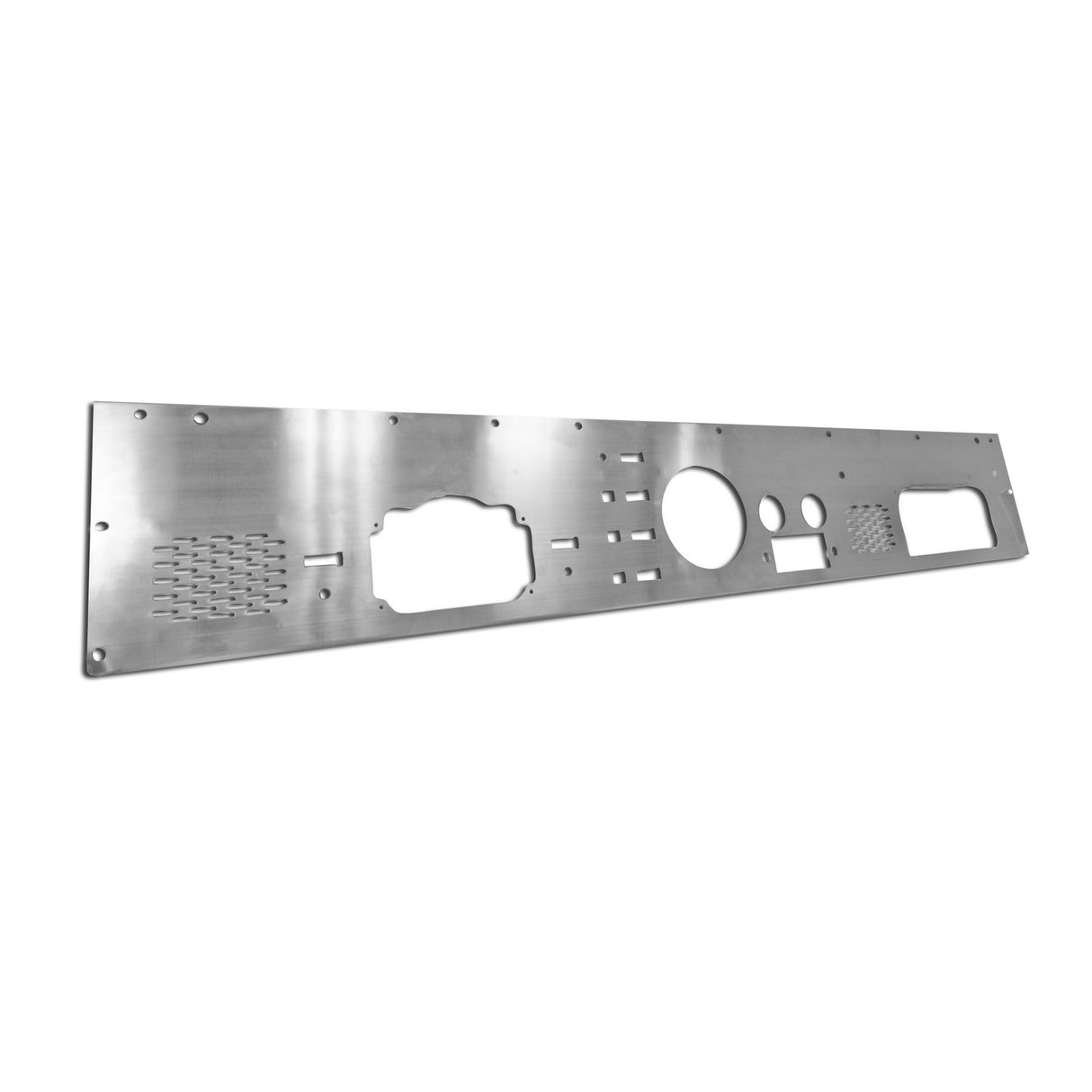 Dash Panel with Pre-Cut Holes, Stainless Steel; 76-86 Jeep CJ Models