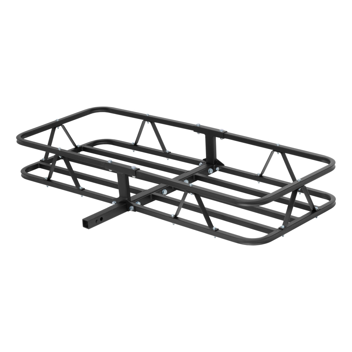 Curt - 48" x 20" Black Steel Basket Cargo Carrier (1-1/4", 2" Adapter, 500 lbs.) - 18145