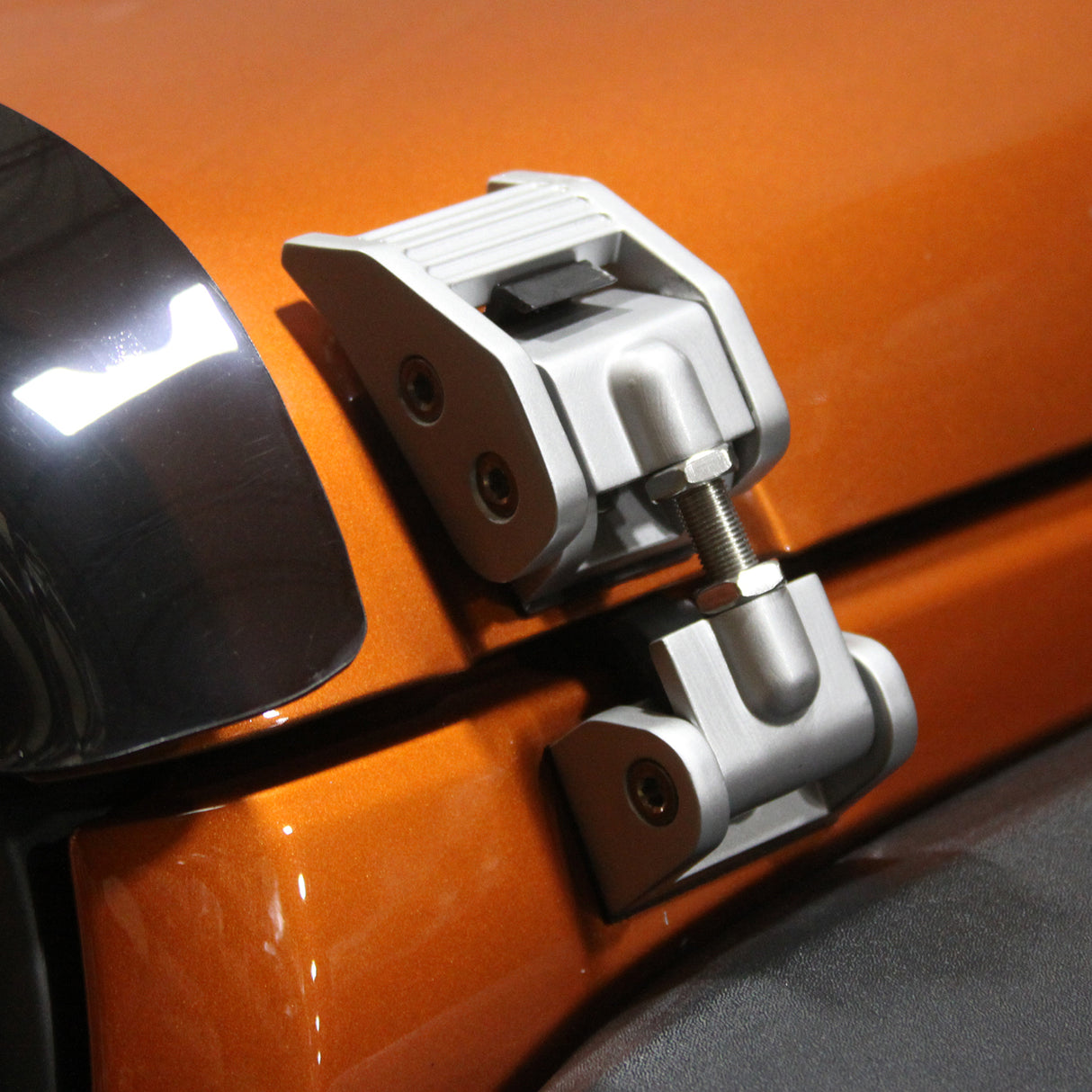 Hood Catches, Silver; 07-16 Jeep Wrangler JK