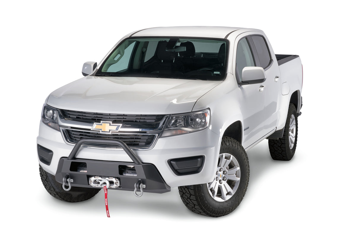 Warn - Semi-Hidden Winch Mount with Grille Guard for 2015-2020 Chevrolet Colorado - 103210
