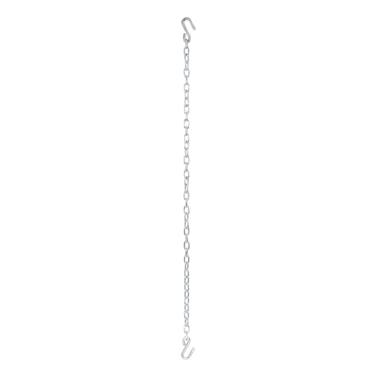 Curt - 48" Safety Chain with 2 S-Hooks (2,000 lbs, Clear Zinc, Packaged) - 80011