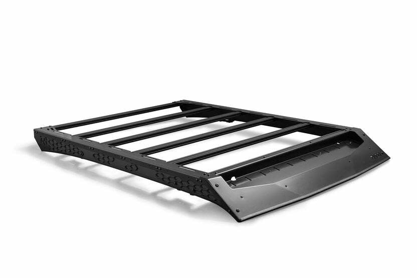 Rago Fabrication - 2022-2025 Rivian R1T Roof Rack w/ Light Pocket (Honeycomb) - AC940650103