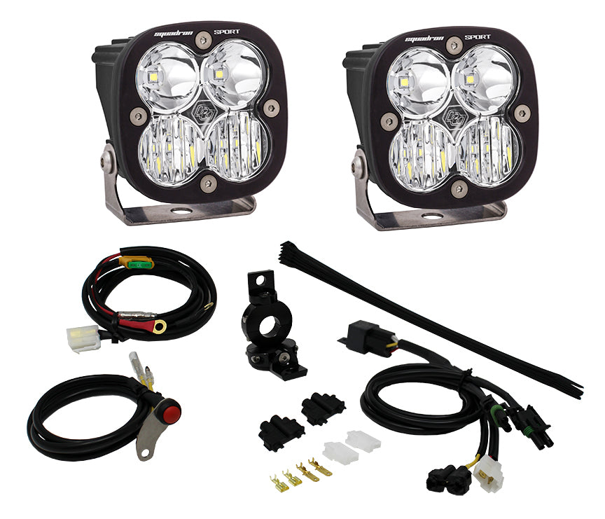 Baja Designs - 557084 - Adventure Bike Squadron Sport Auxiliary Light Kit
