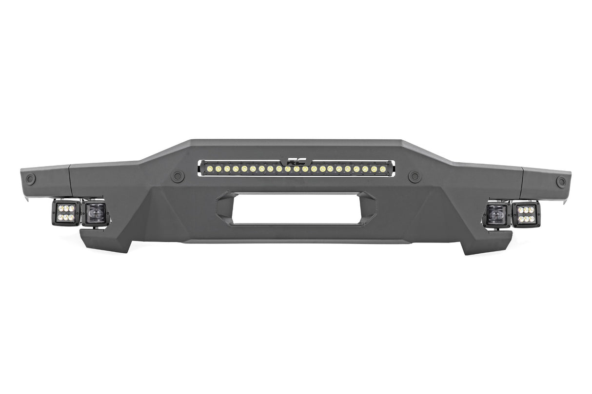 Rough Country - Front Bumper - Modular - Stubby Wings - Flood - Fog - Ford Bronco (21-23) - 51084