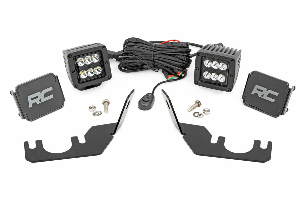 LED Light - Rear Mount - 2(in.) Black Pair - Spot - Kawasaki Teryx