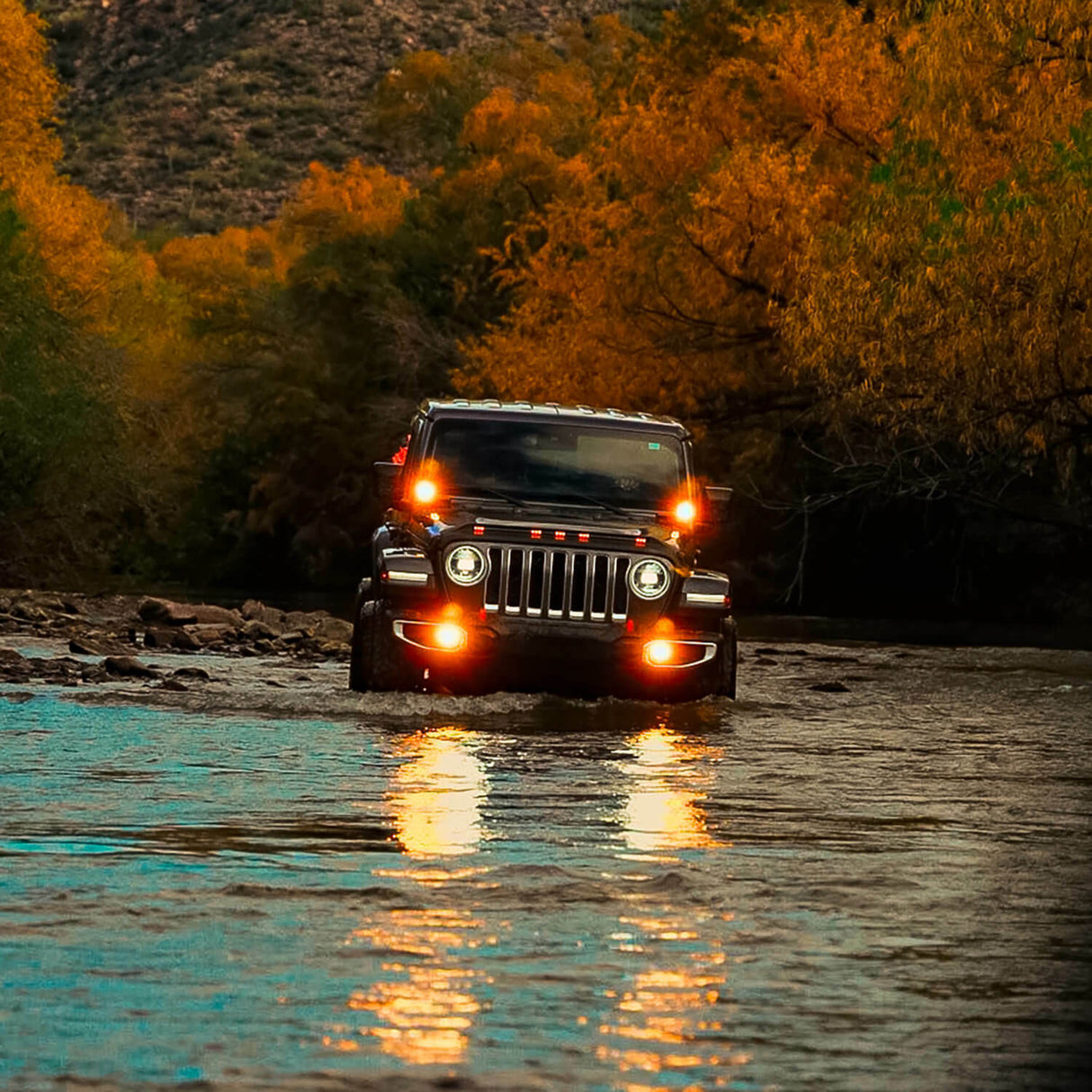 ARB V3JW2KASO NACHO SAE Only Amber Plug N Play Fog Light Kit