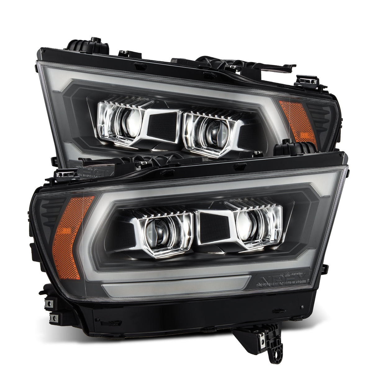 AlphaRex 880576 Projector Headlights Black