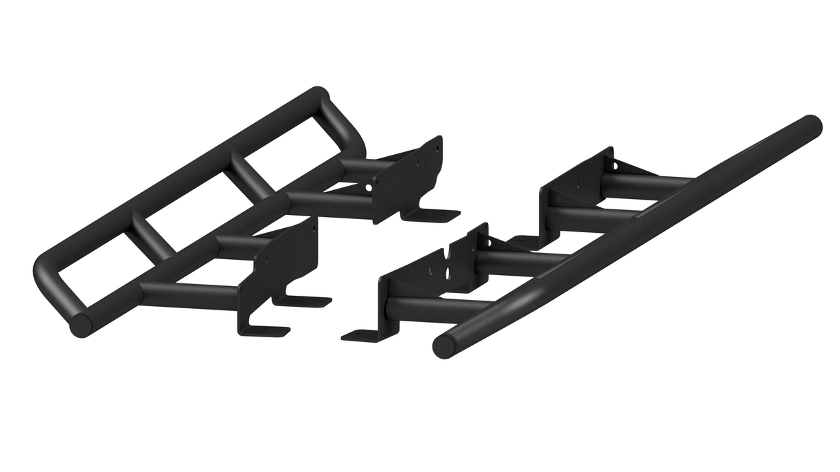 CBI - Ford Bronco Rock Sliders / DOM Upgrade / Powder Coated Black - 300-000-017-014