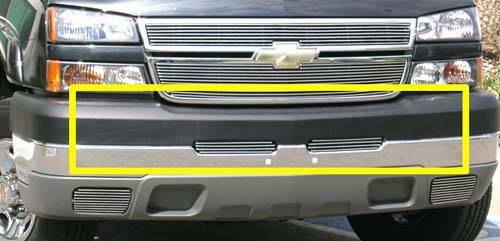 T-Rex Grilles - 2 Pc Horizontal Aluminum Billet Bumper Grille Bolt-On - Fits models without body cladding only - 25103