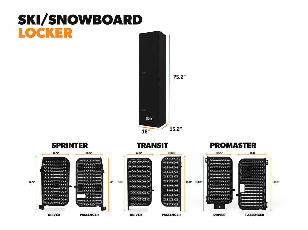 Flatline Van Co. - Ski and Snowboard Locker - UN1108B