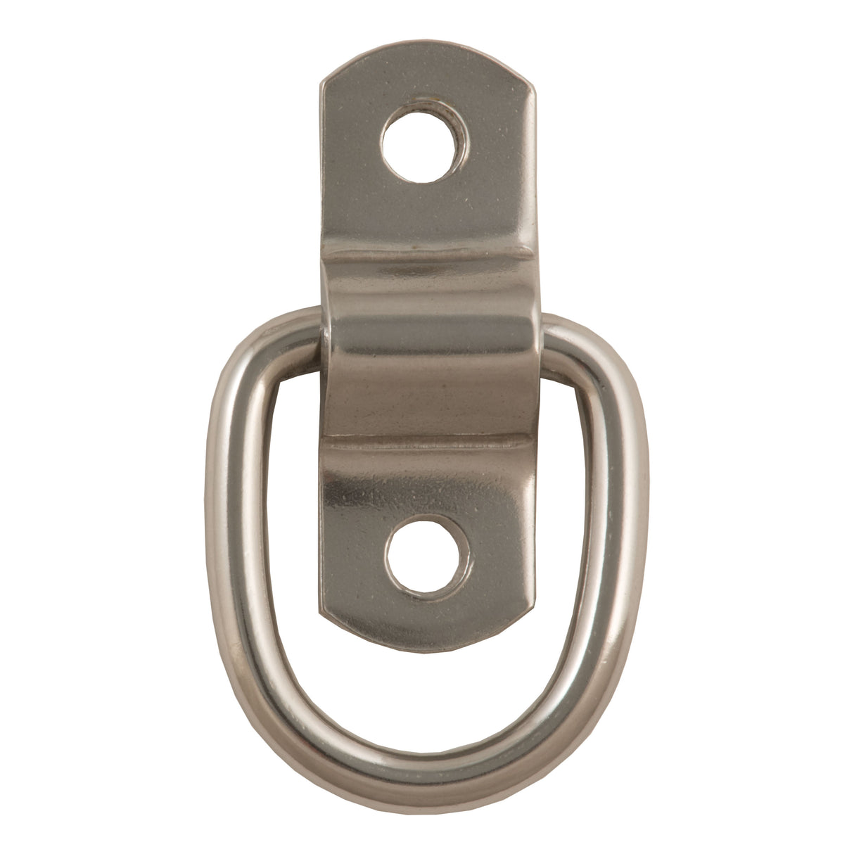 Curt - 1" x 1-1/4" Surface-Mounted Tie-Down D-Ring (1,200 lbs, Stainless) - 83732
